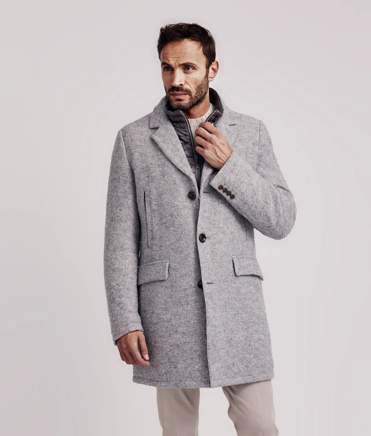-cappotto di lana uomo
