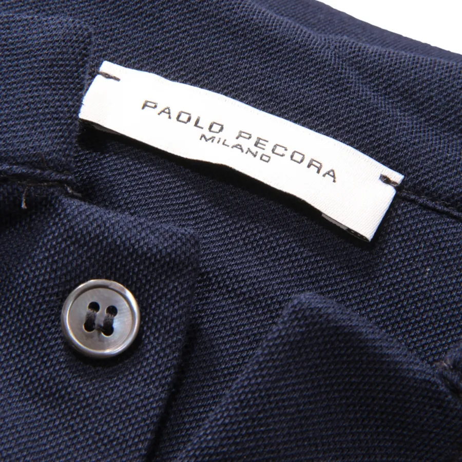 0750AS camicia coreana PAOLO PECORA man jersey shirt blue