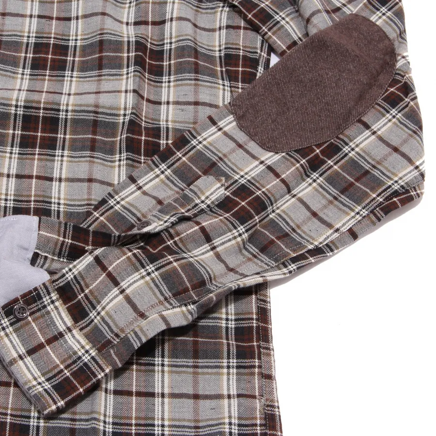 5474U camicia uomo AGLINI RICCARDO3 brown/beige shirt men