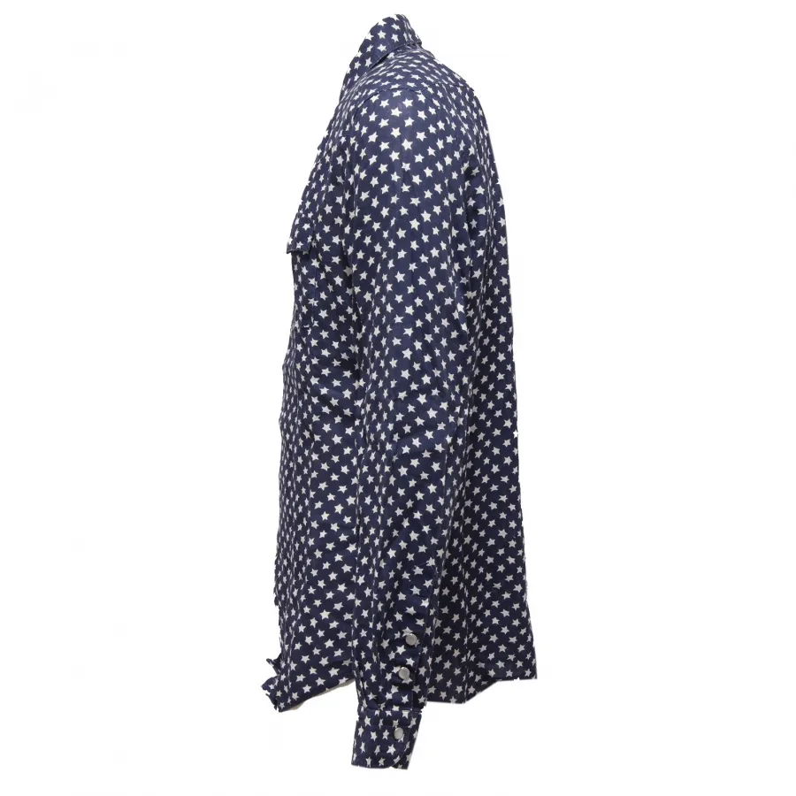 7233W camicia uomo HYDROGEN lino linen blue shirt men