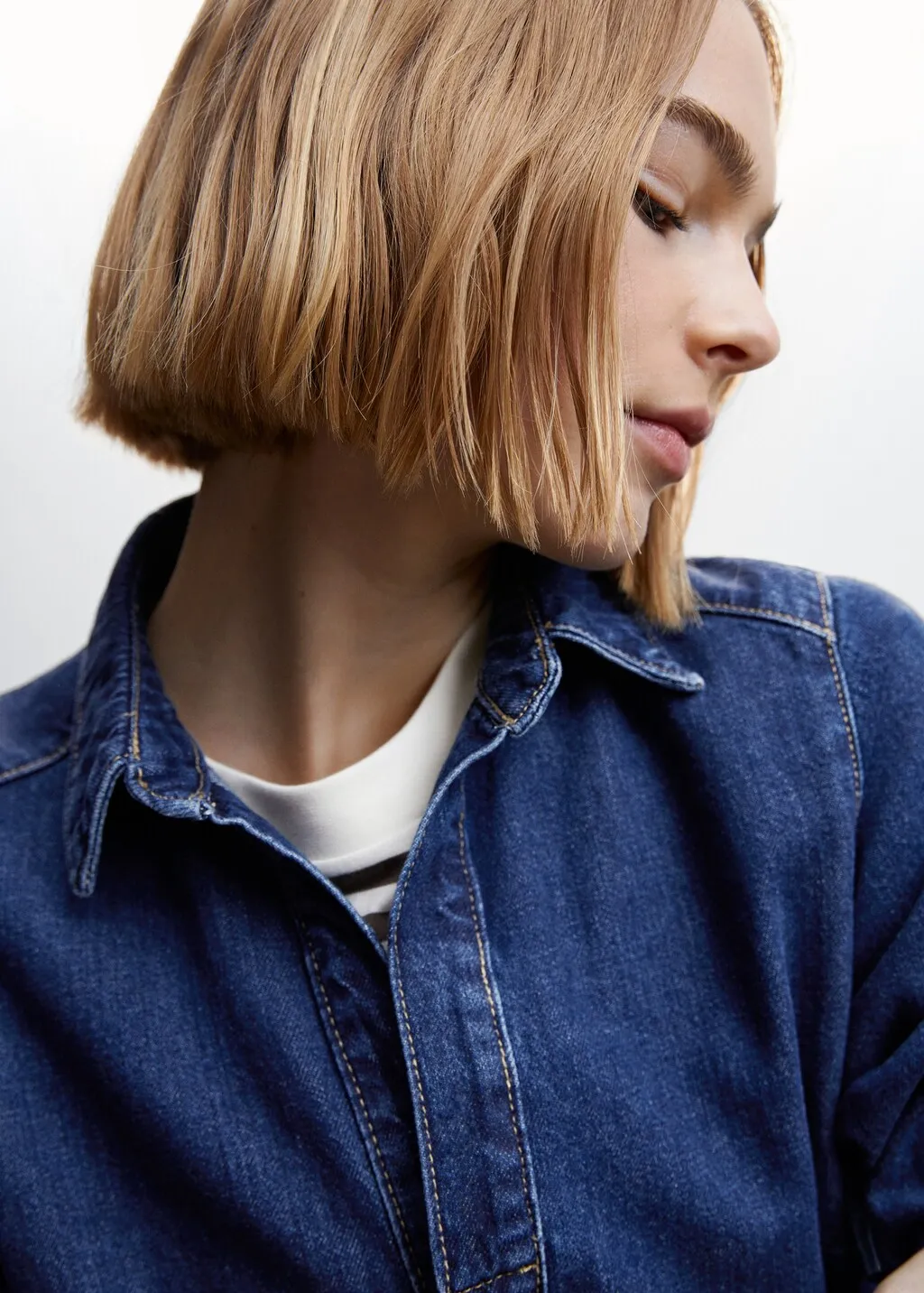 Abito a tuta denim lungo