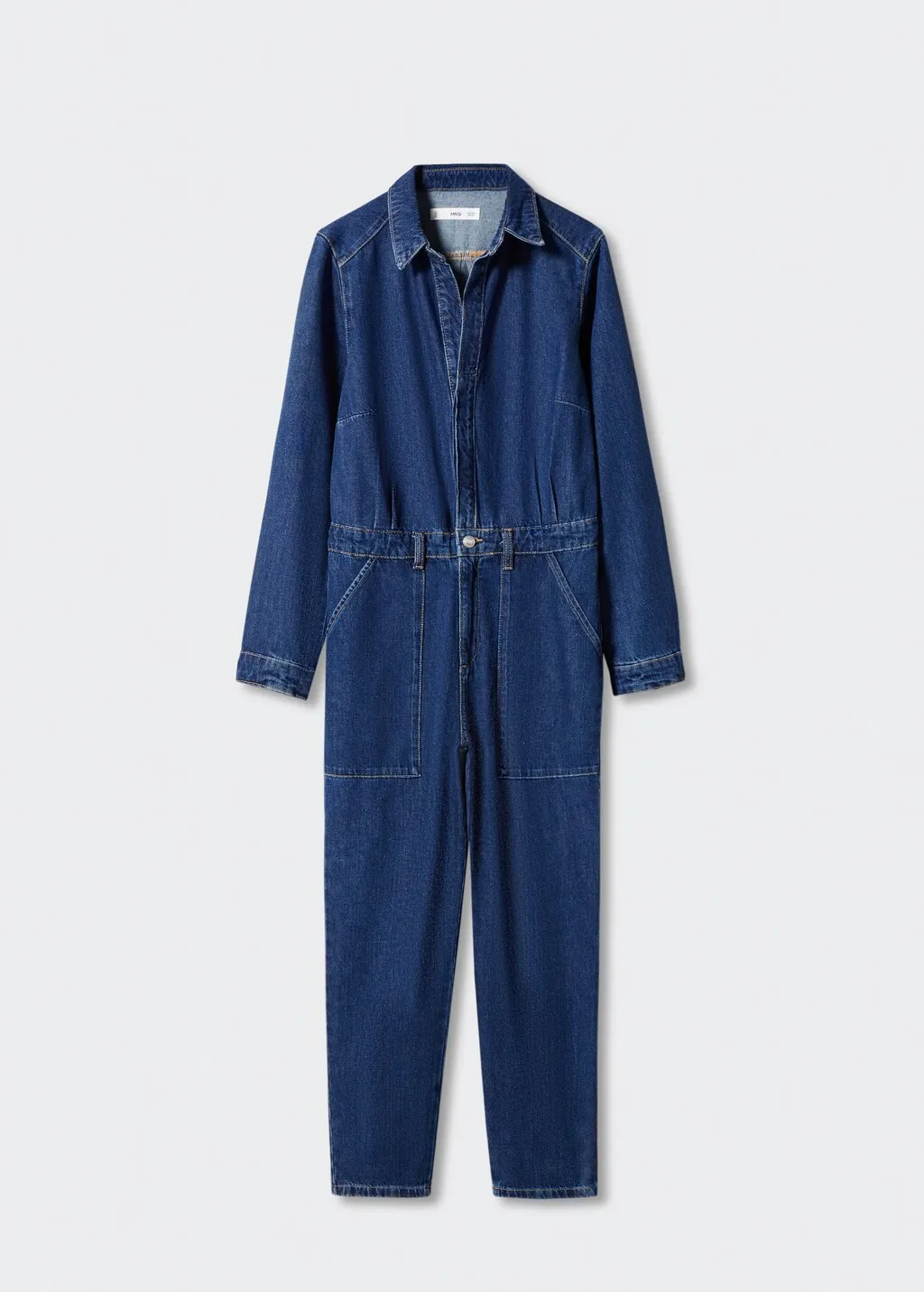 Abito a tuta denim lungo