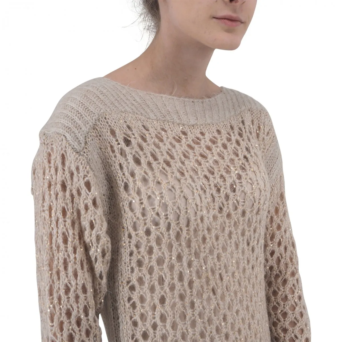 Abito In Maglia Misto Mohair Con Top