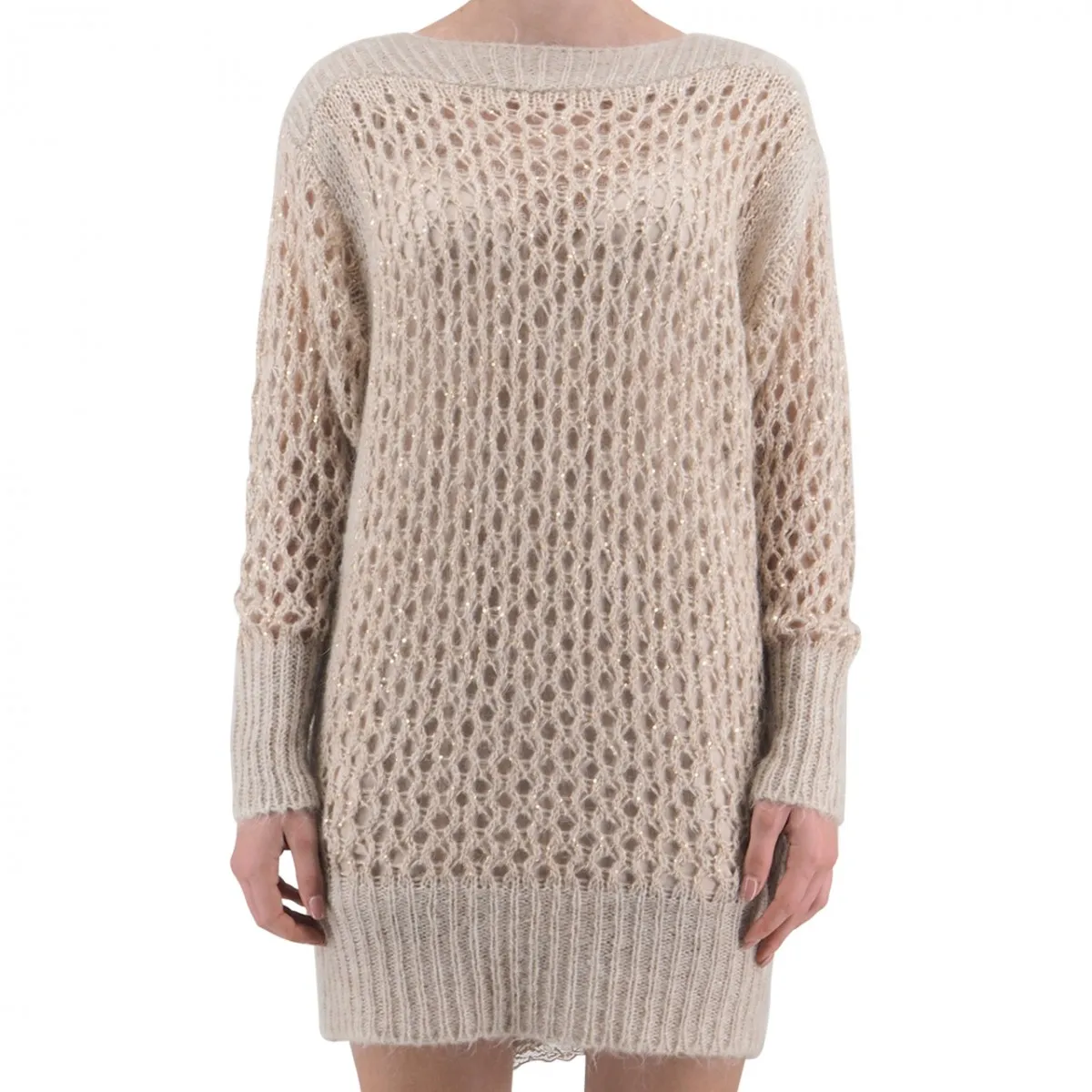 Abito In Maglia Misto Mohair Con Top