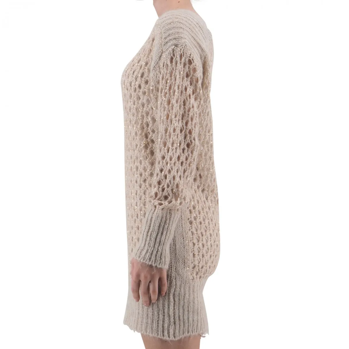 Abito In Maglia Misto Mohair Con Top