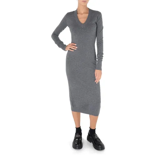 Abito lungo Sportmax Divo grigio
