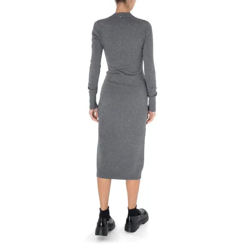 Abito lungo Sportmax Divo grigio
