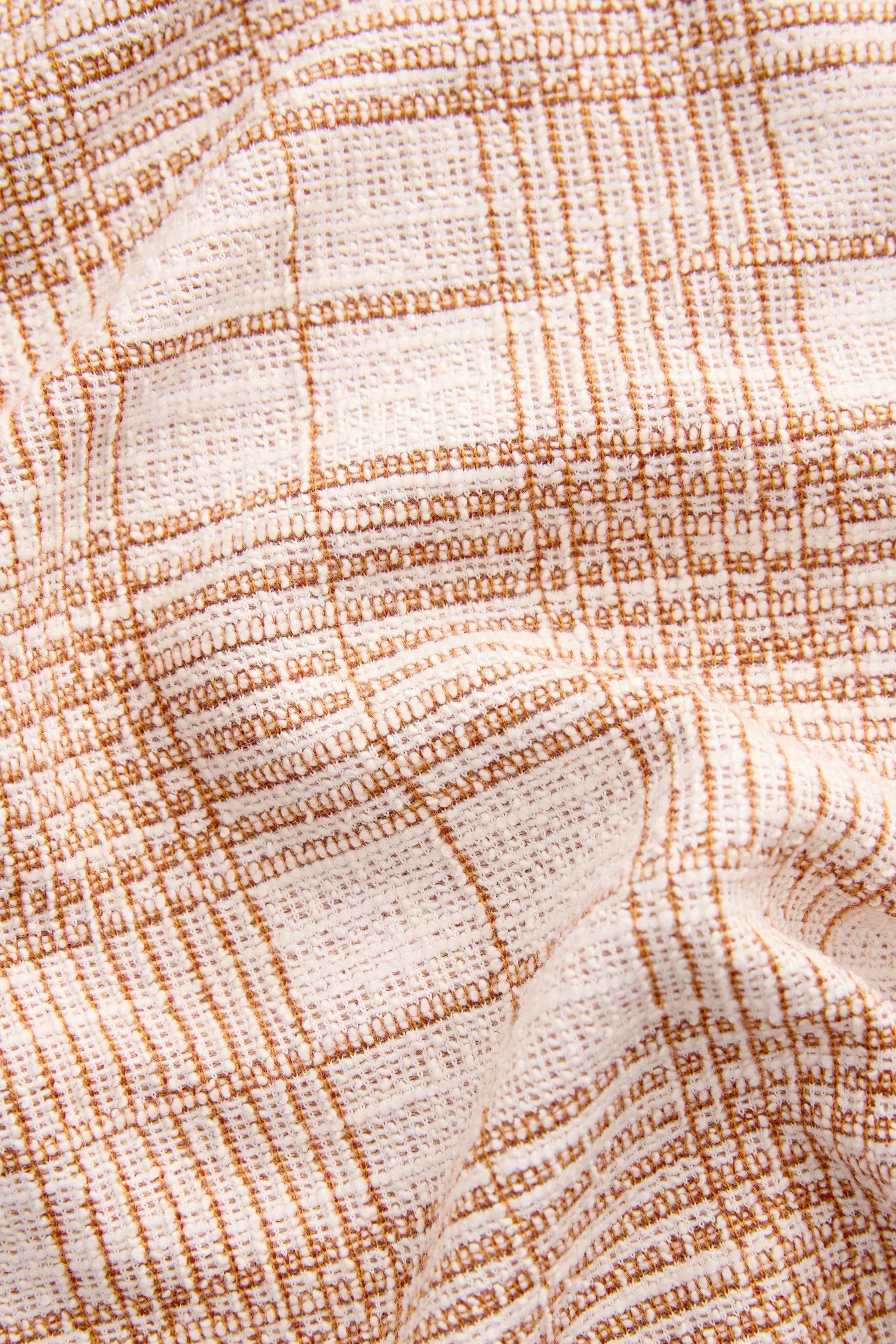 Arancione/bianco  - EDIT A quadri - Camicia in jersey