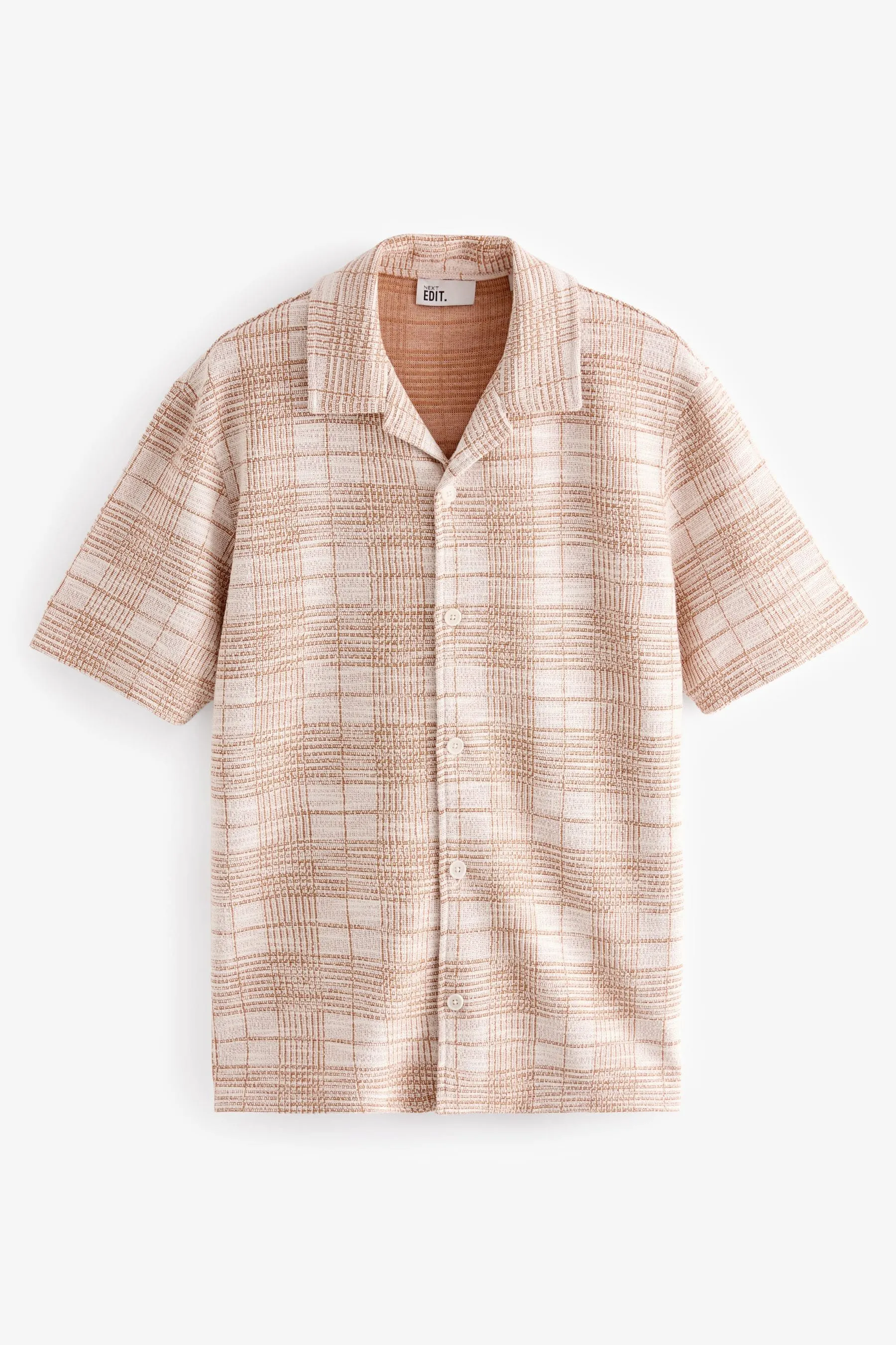 Arancione/bianco  - EDIT A quadri - Camicia in jersey