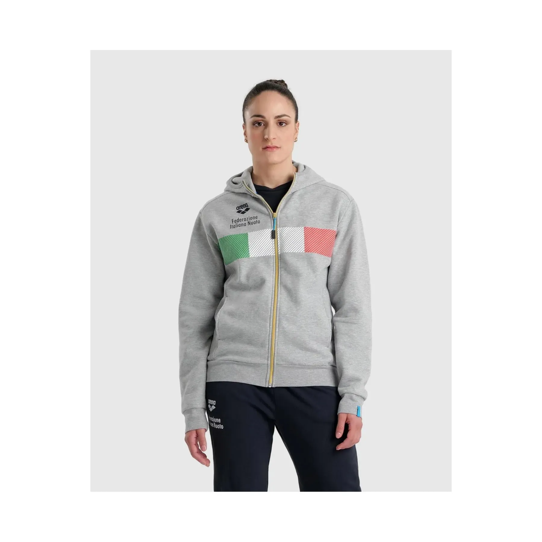 ARENA GIACCA CON CAPPUCCIO FEDERAZIONE ITALIANA A PANNELLI UNISEX