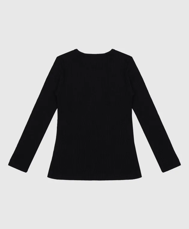 Balmain Maglione a righe nere per bambini BT9A90J0302410