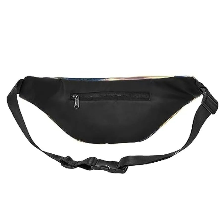 Bass Fishing Wave Marsupio per donna uomo marsupio cintura regolabile casual petto borsa marsupione per viaggi escursionismo mar
