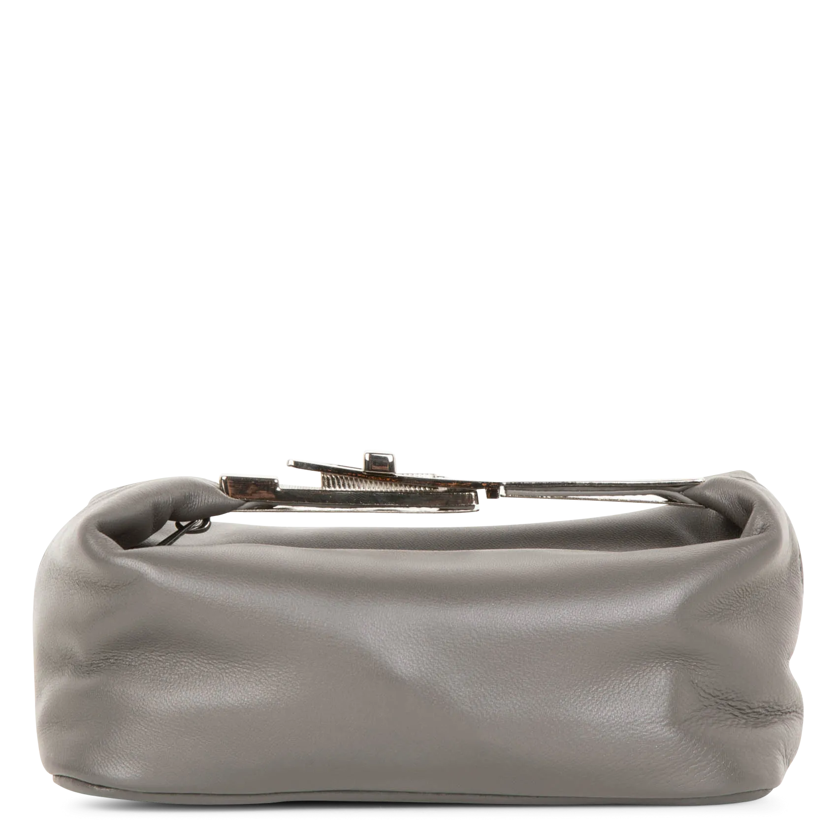  BERENICE   OPOUPY - Piccola borsa in pelle con manico metallico | Grigio