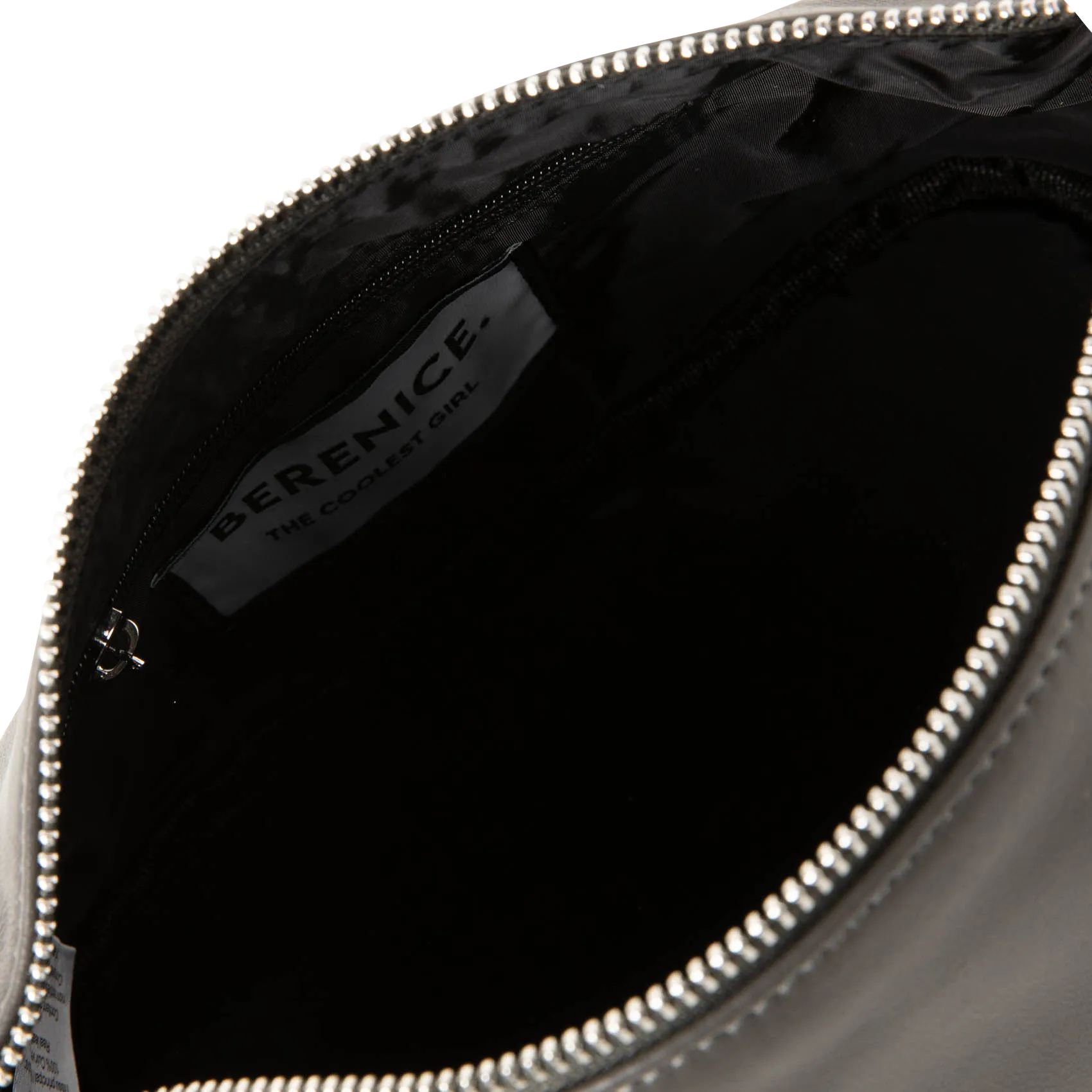  BERENICE   OPOUPY - Piccola borsa in pelle con manico metallico | Grigio
