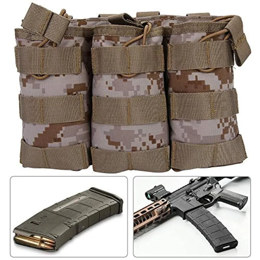 BOLORAMO Borsa a Marsupio per Gilet, Cinghie Molle Borsa a Marsupio per Esterno con Cintura Elastica Design Molle Leggera per at