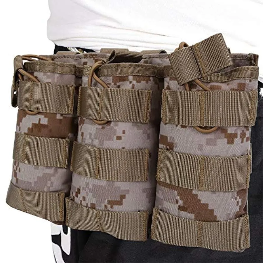 BOLORAMO Borsa a Marsupio per Gilet, Cinghie Molle Borsa a Marsupio per Esterno con Cintura Elastica Design Molle Leggera per at