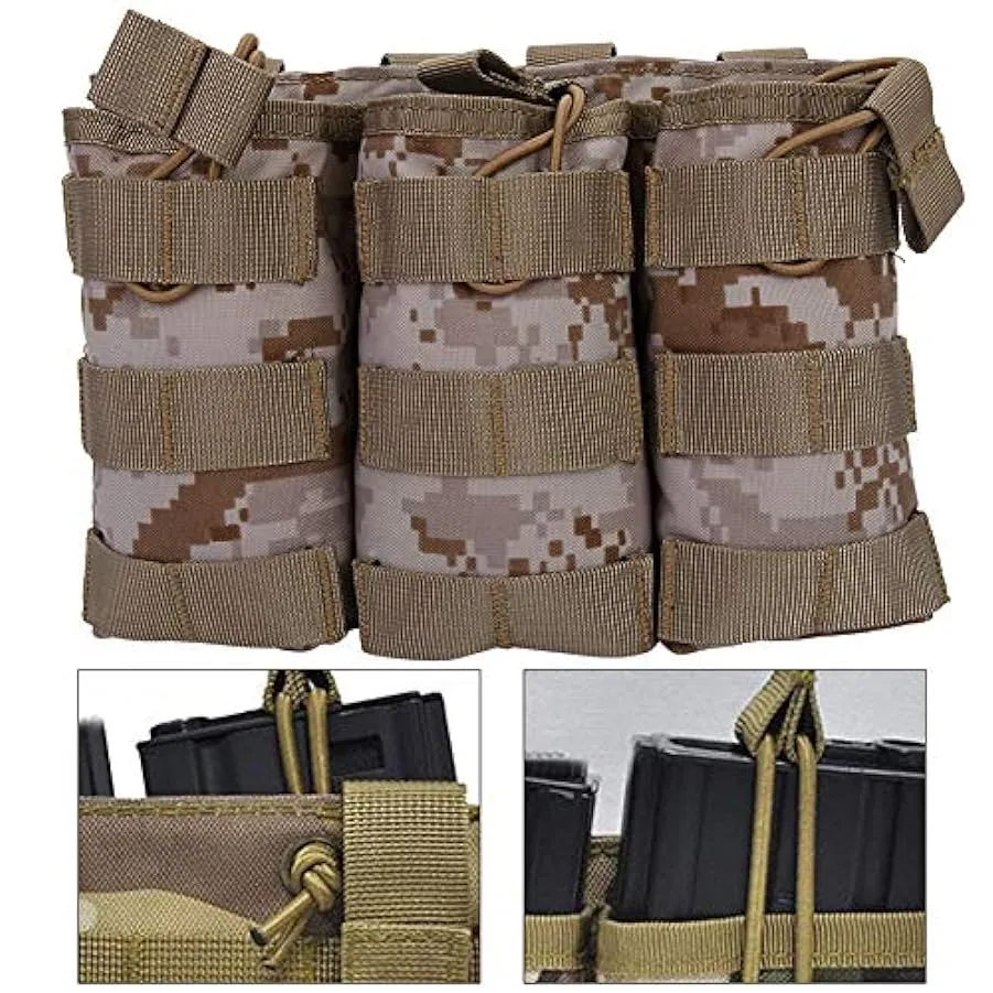 BOLORAMO Borsa a Marsupio per Gilet, Cinghie Molle Borsa a Marsupio per Esterno con Cintura Elastica Design Molle Leggera per at