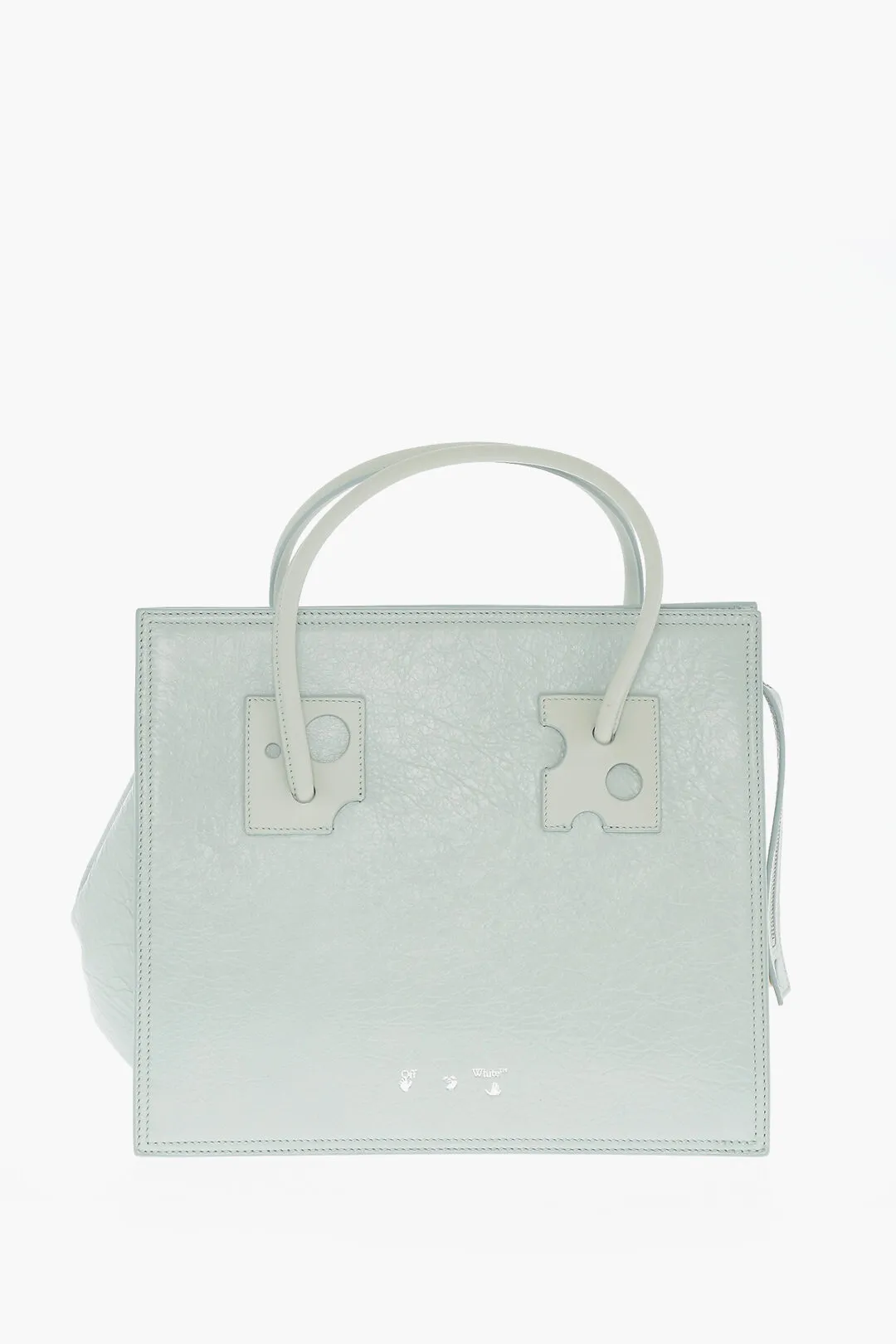 Borsa Tote in Pelle  a Tinta Unita