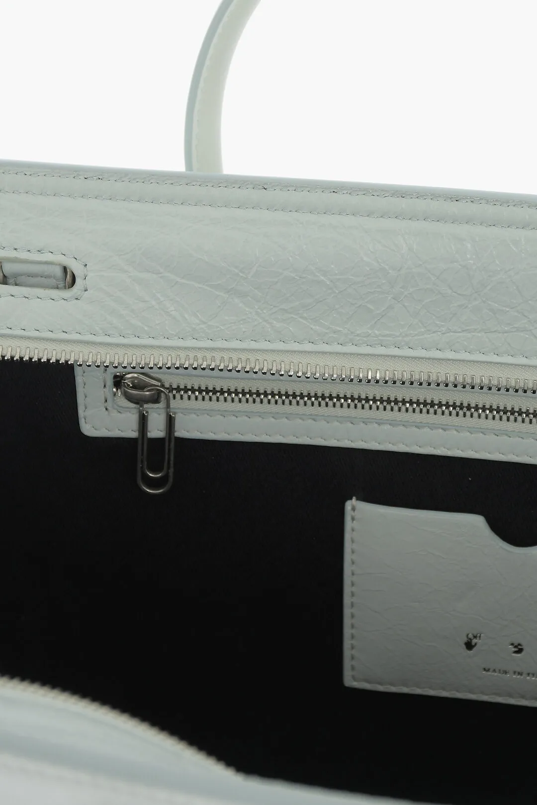 Borsa Tote in Pelle  a Tinta Unita