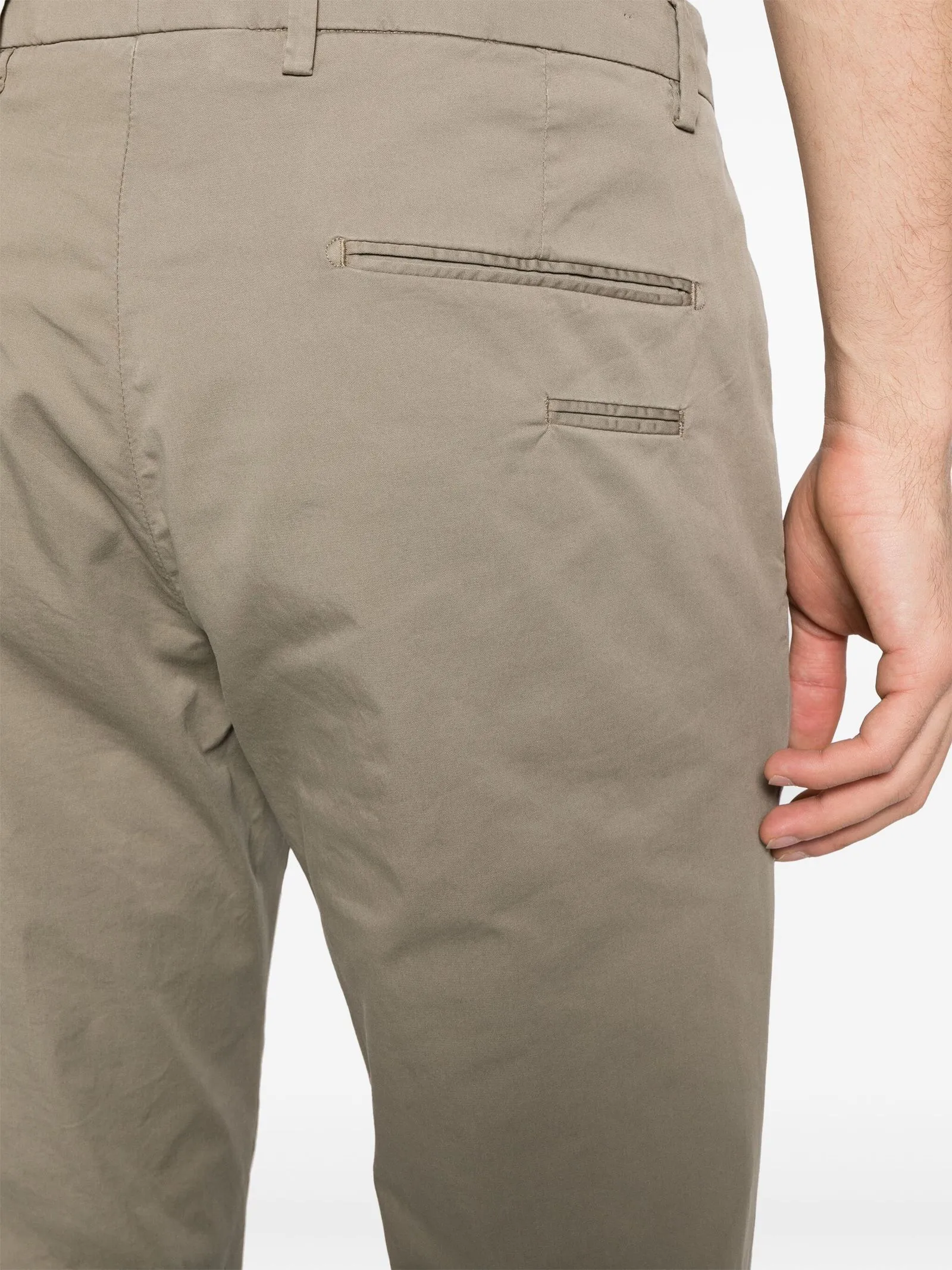 BRIGLIA Abbigliamento,Pantaloni Chino in cotone elasticizzato verde 