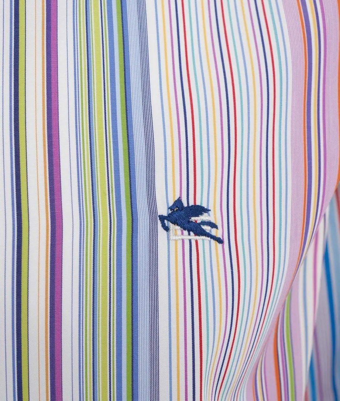 Camicia a righe multicolore multicolore