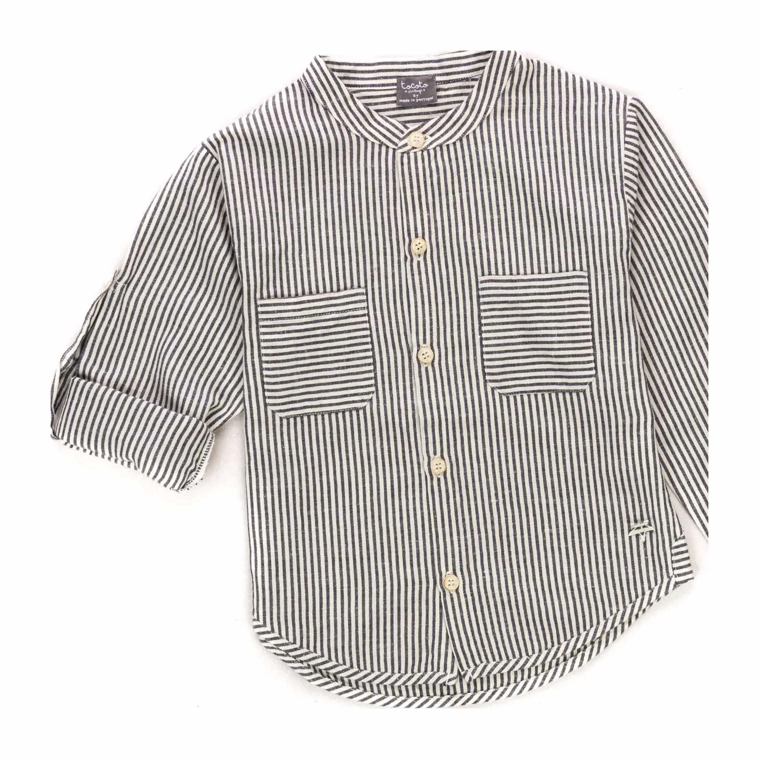 Camicia A Righe Per Bambina