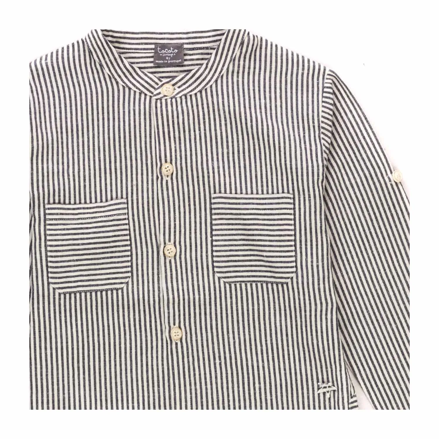 Camicia A Righe Per Bambina