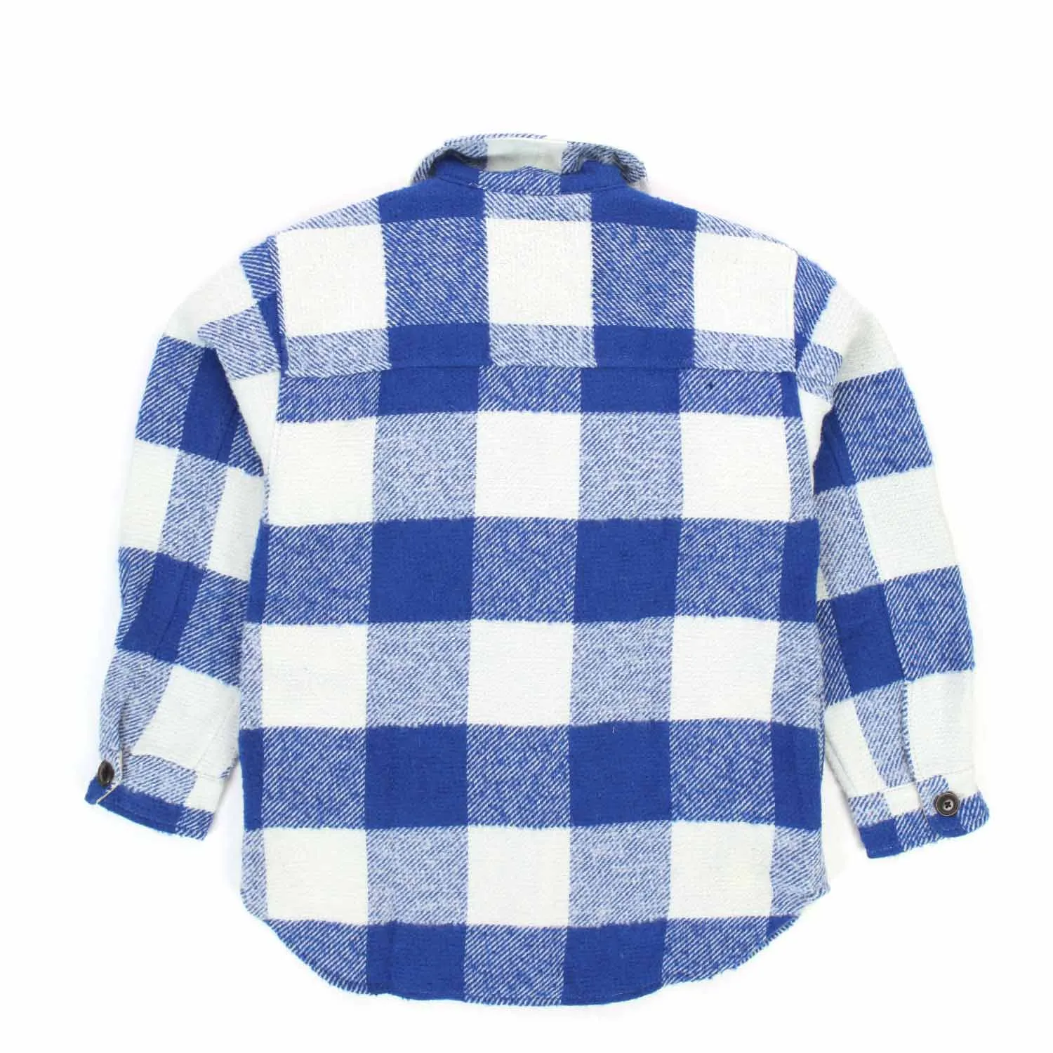 Camicia Bianca E Blu A Quadri Bambina E Teenager