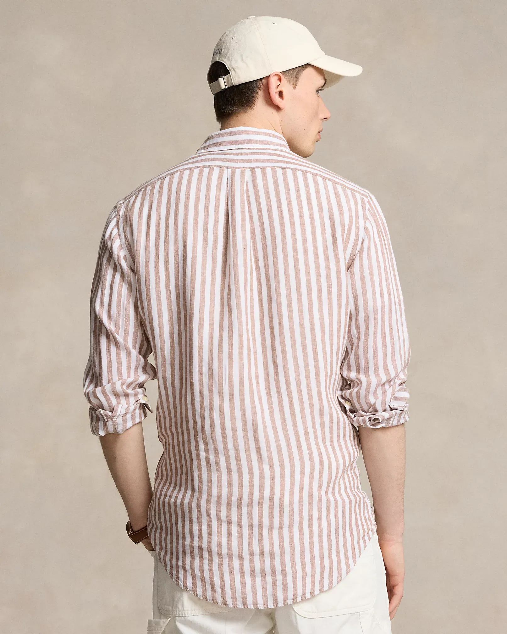 CAMICIA IN LINO A RIGHE