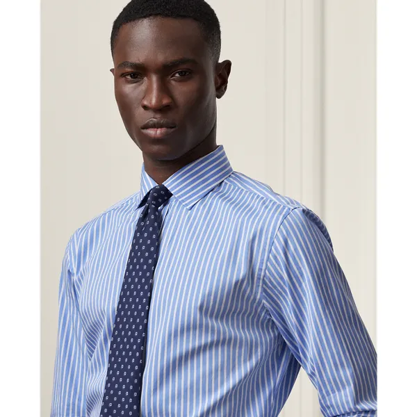 Camicia in popeline a righe