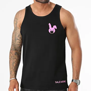 Canotta Rabbit Heritage Edition nero rosa fluo