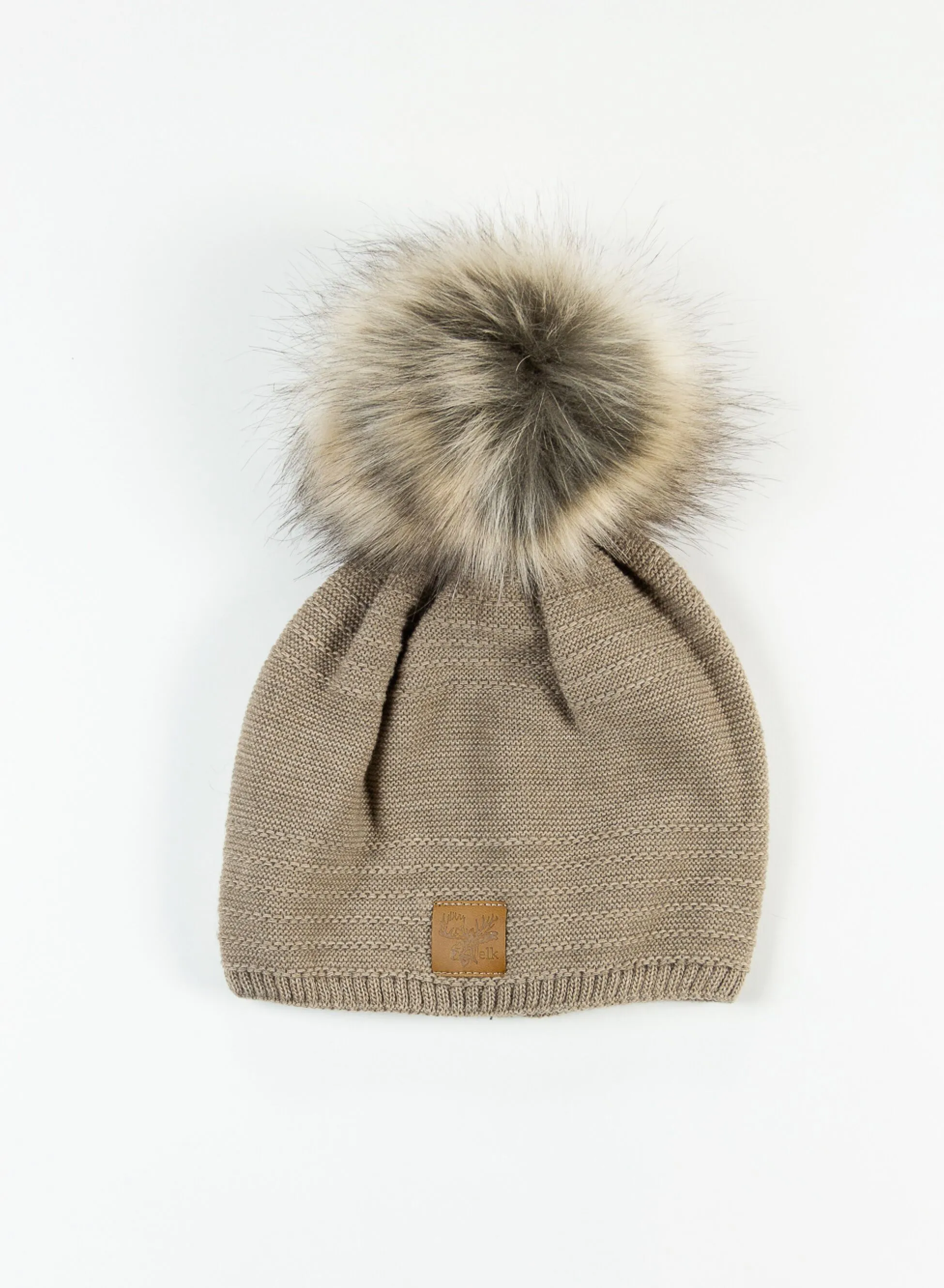 cappello rasato pon pon maglia