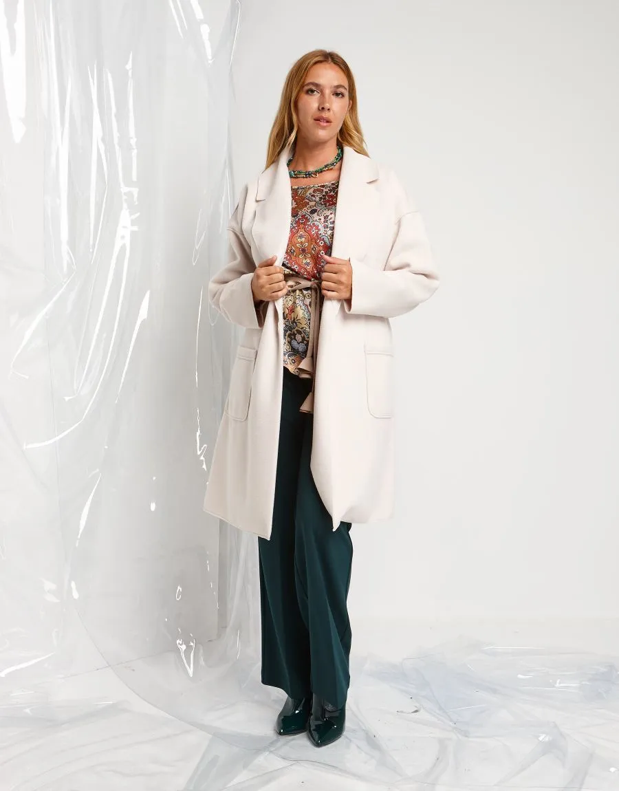 Cappotto a vestaglia con cintura