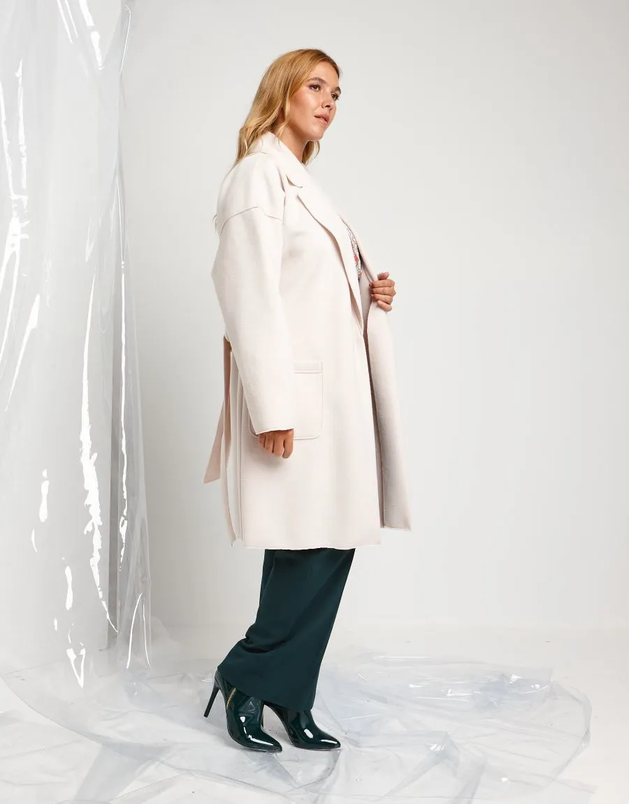 Cappotto a vestaglia con cintura