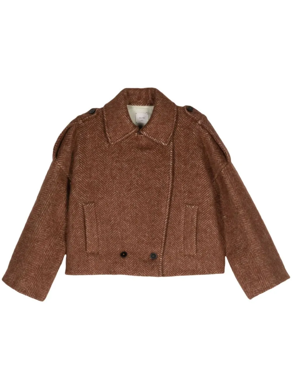 Cappotto di lana di lana Alysi