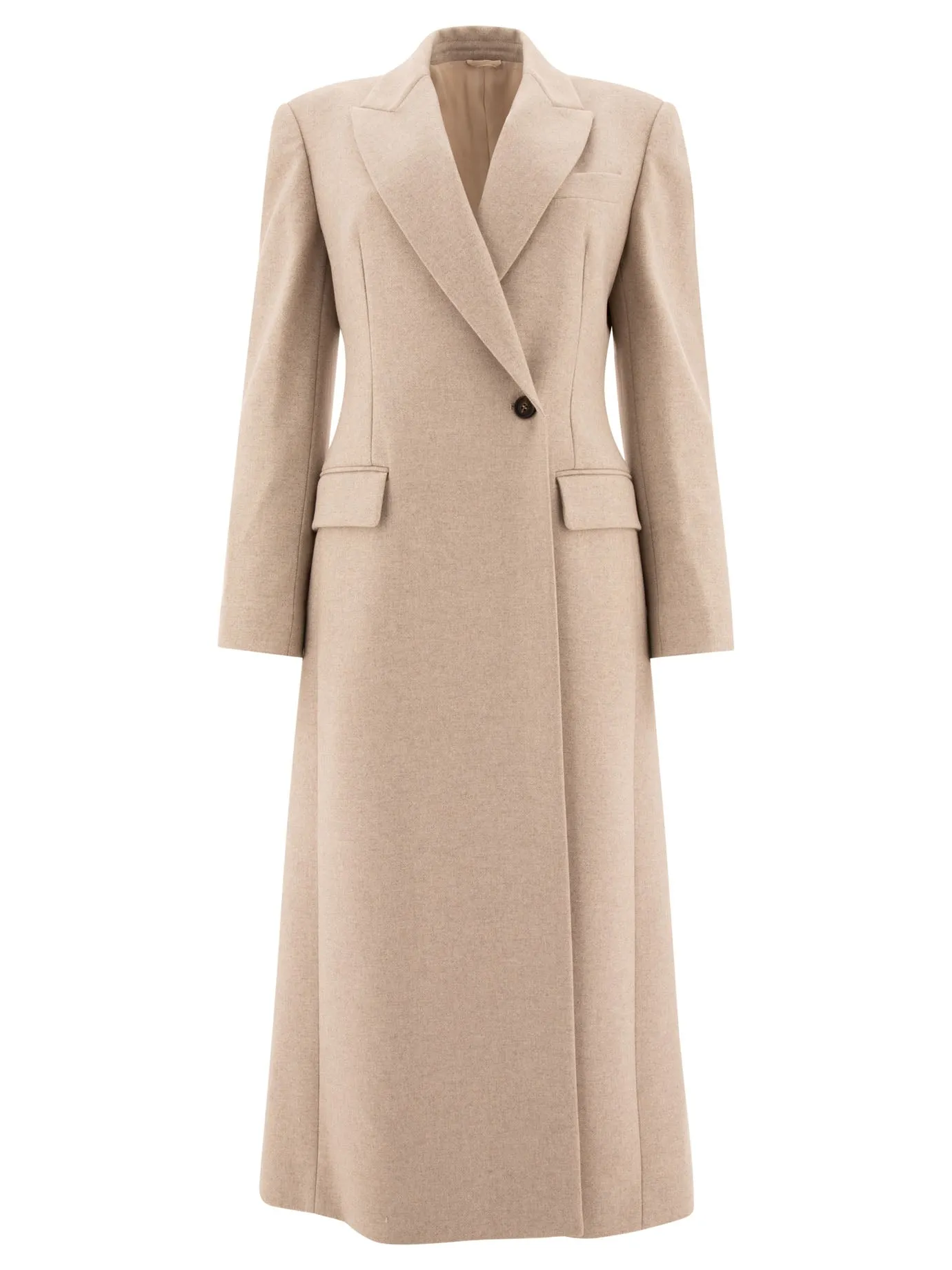 Cappotto di lana leggero di Brunello Cucinelli con monili