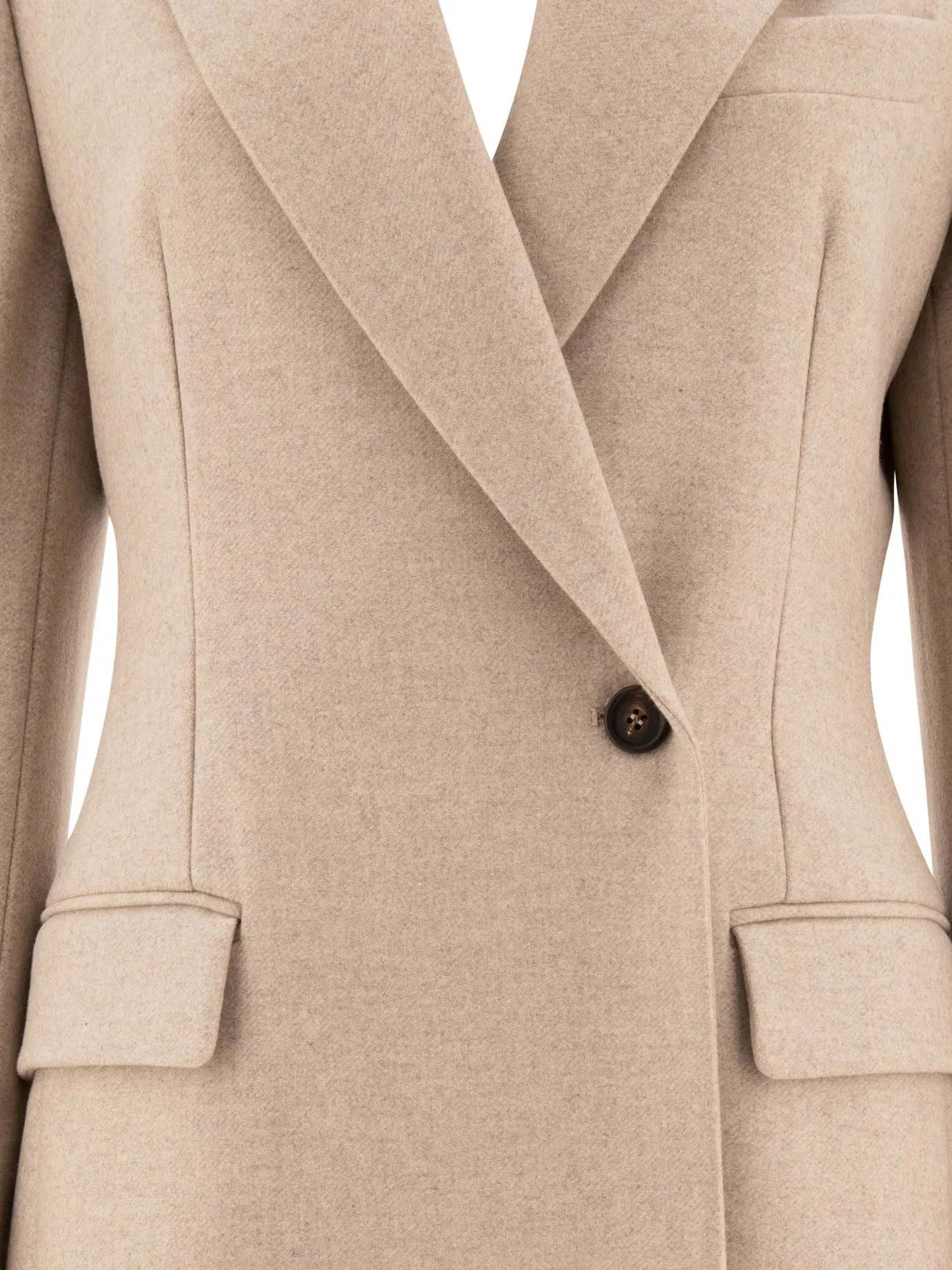 Cappotto di lana leggero di Brunello Cucinelli con monili