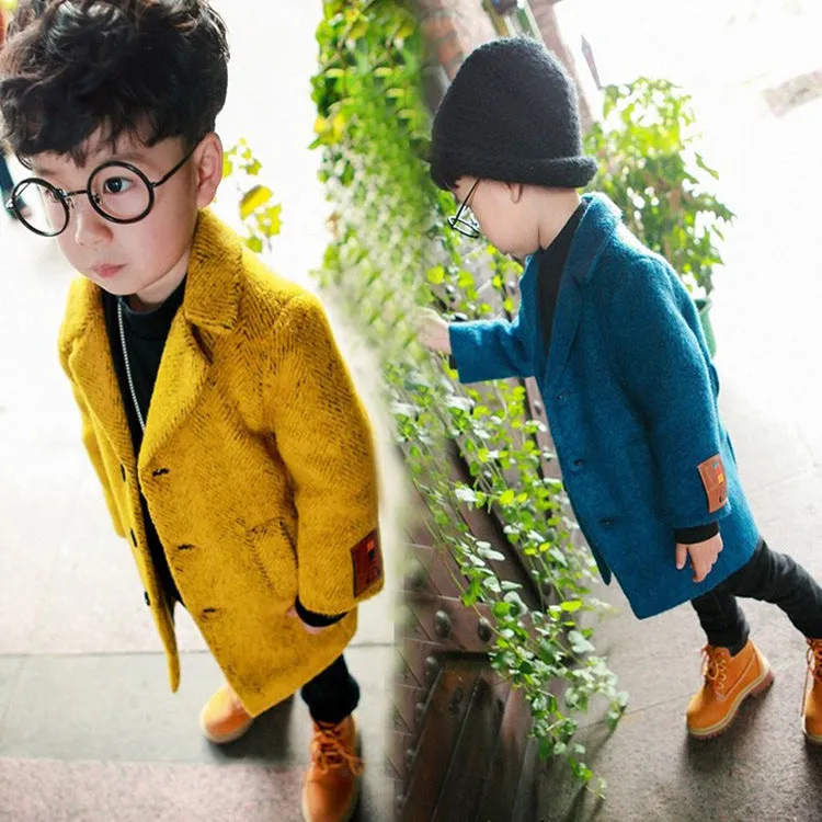 Cappotto di lana super trendy per bambini in stile giapponese