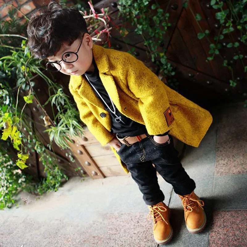 Cappotto di lana super trendy per bambini in stile giapponese