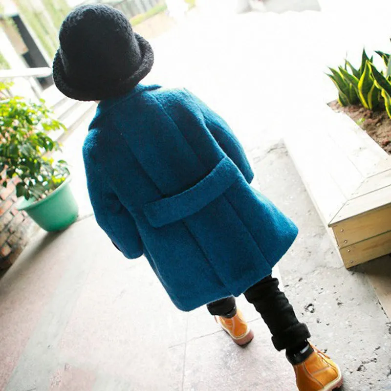 Cappotto di lana super trendy per bambini in stile giapponese