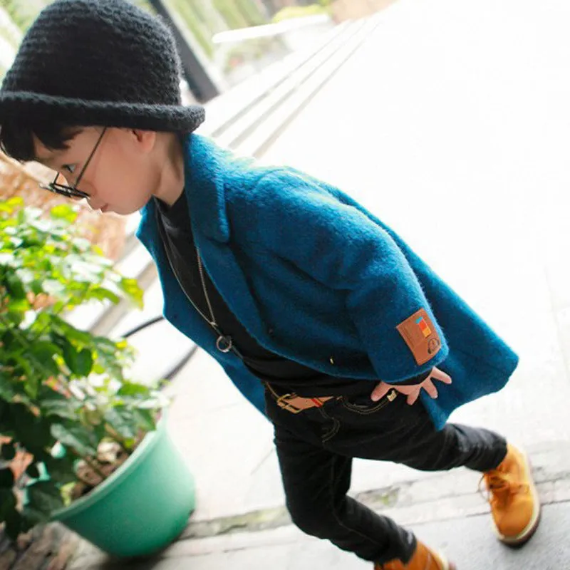 Cappotto di lana super trendy per bambini in stile giapponese