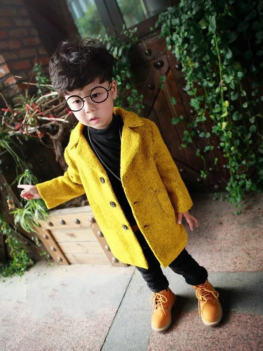 Cappotto di lana super trendy per bambini in stile giapponese