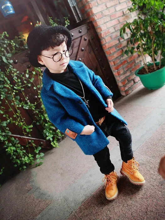 Cappotto di lana super trendy per bambini in stile giapponese