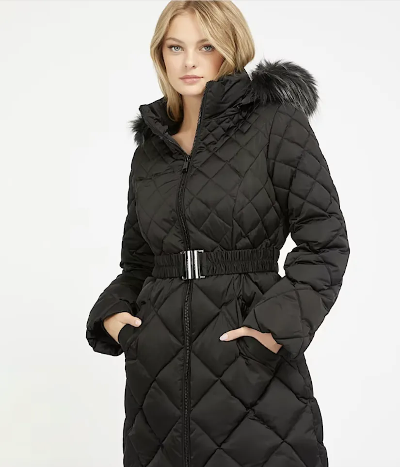 Cappotto Guess Donna lungo W3BL36WEX52-JBLK