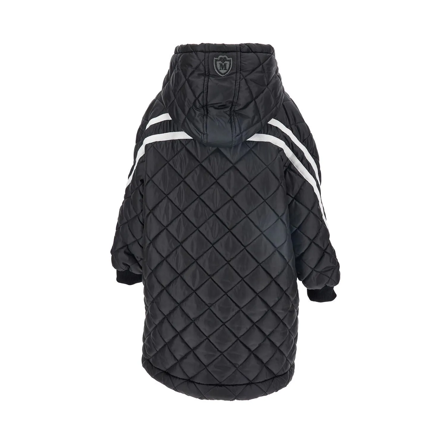 Cappotto Nero Trapuntato Bambina E Teenager