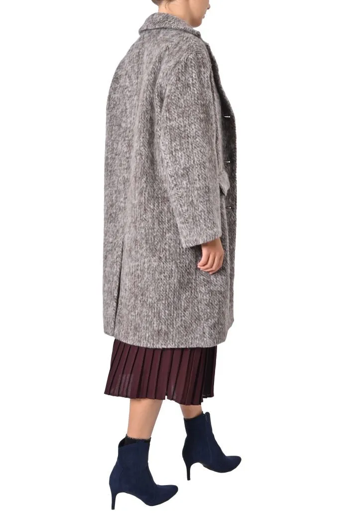 Cappotto oversize Canva con revers di Byoung