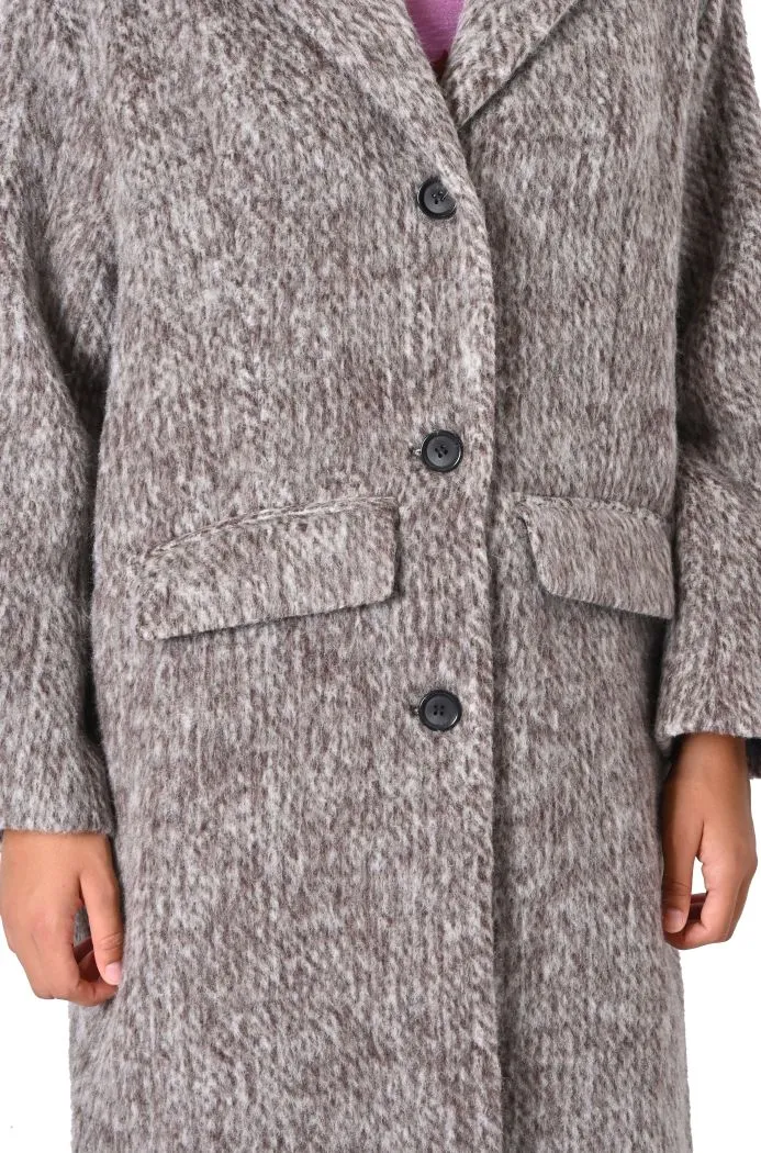 Cappotto oversize Canva con revers di Byoung