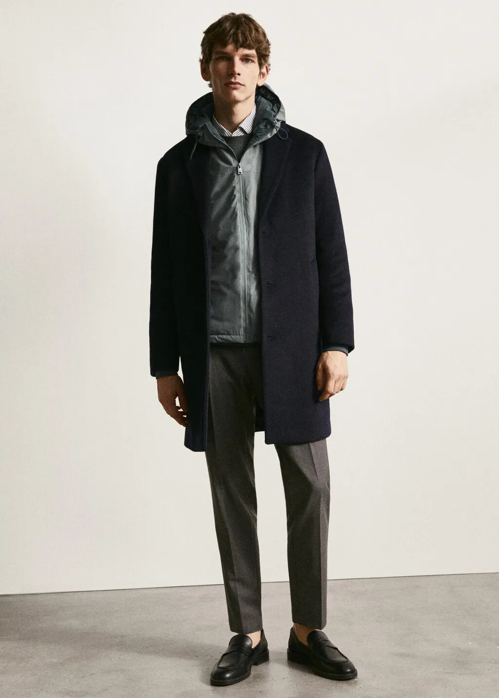 Cappotto oversize lana riciclata