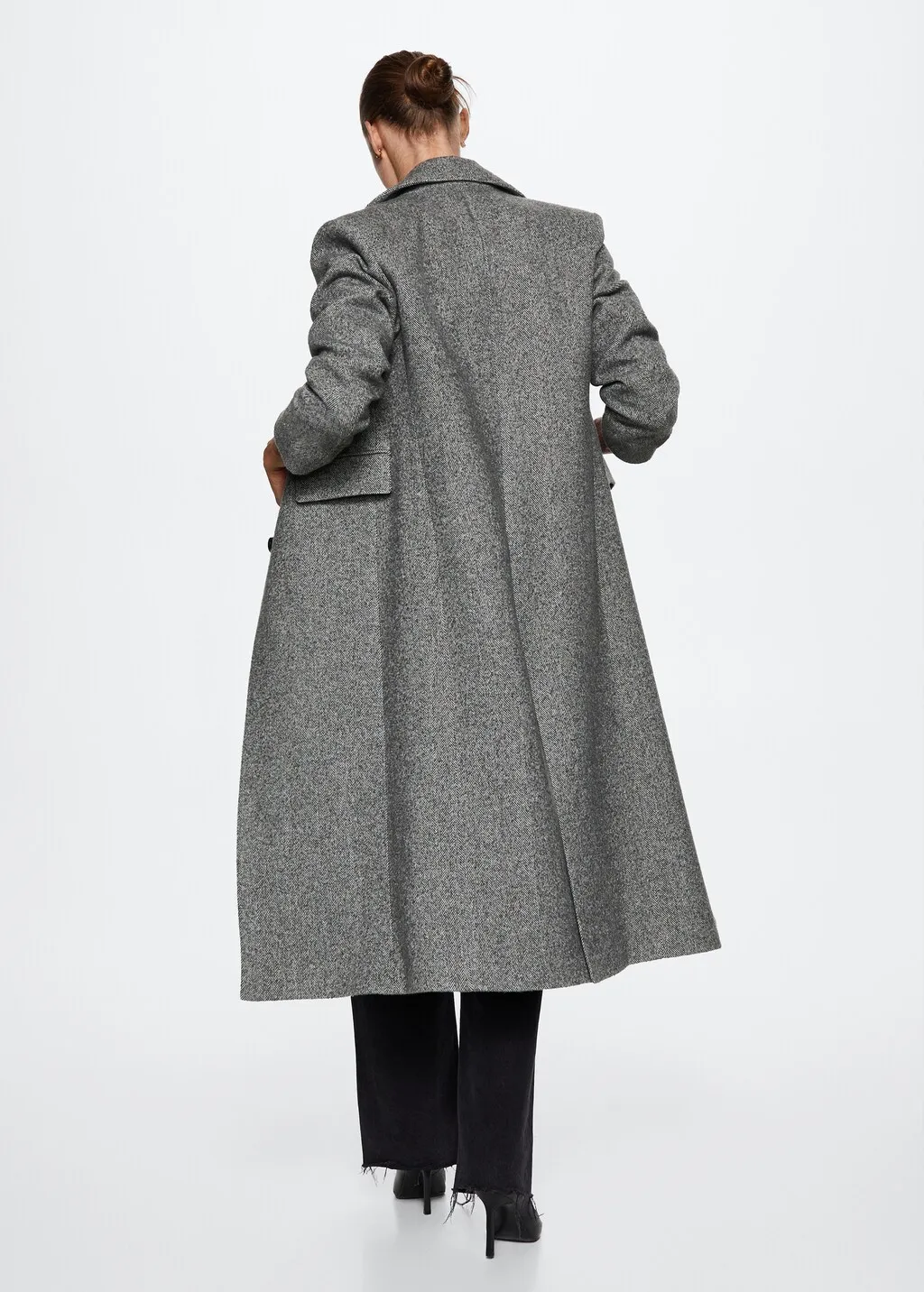 Cappotto oversize spigato