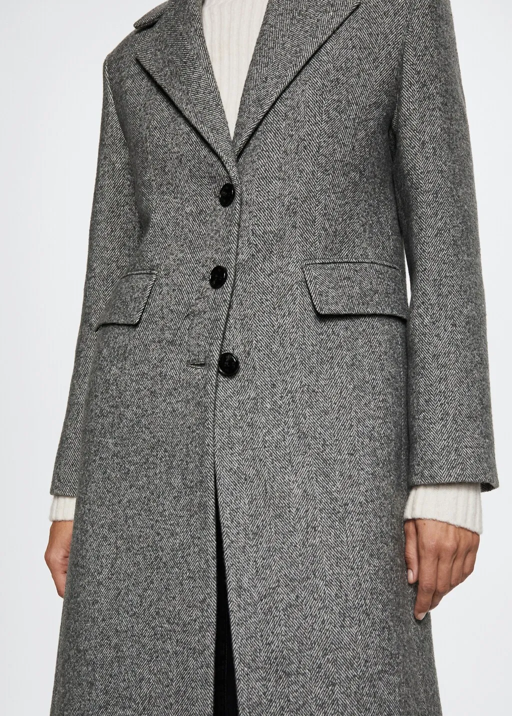 Cappotto oversize spigato